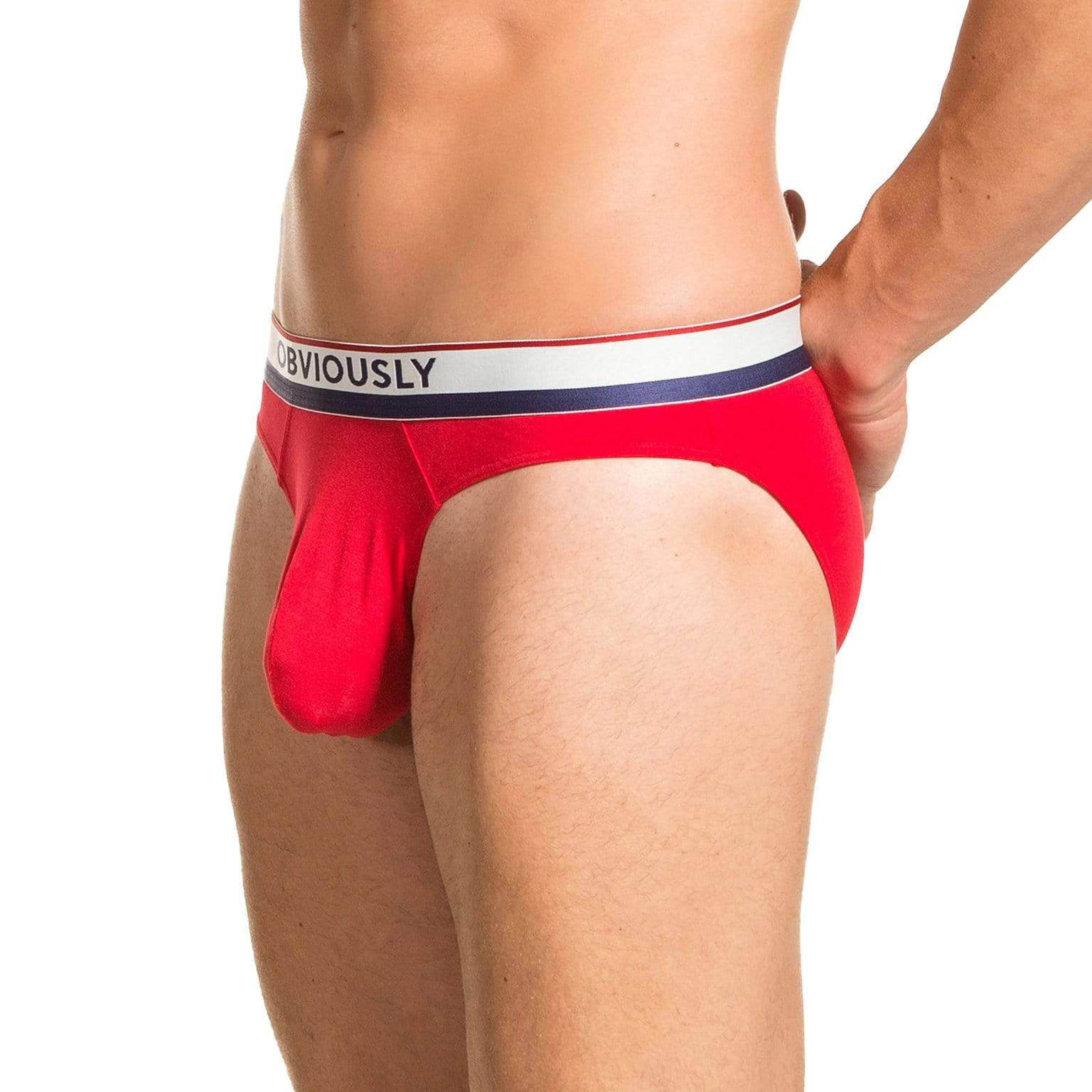 PrimeMan - Hipster Brief Obviously Apparel Red Small