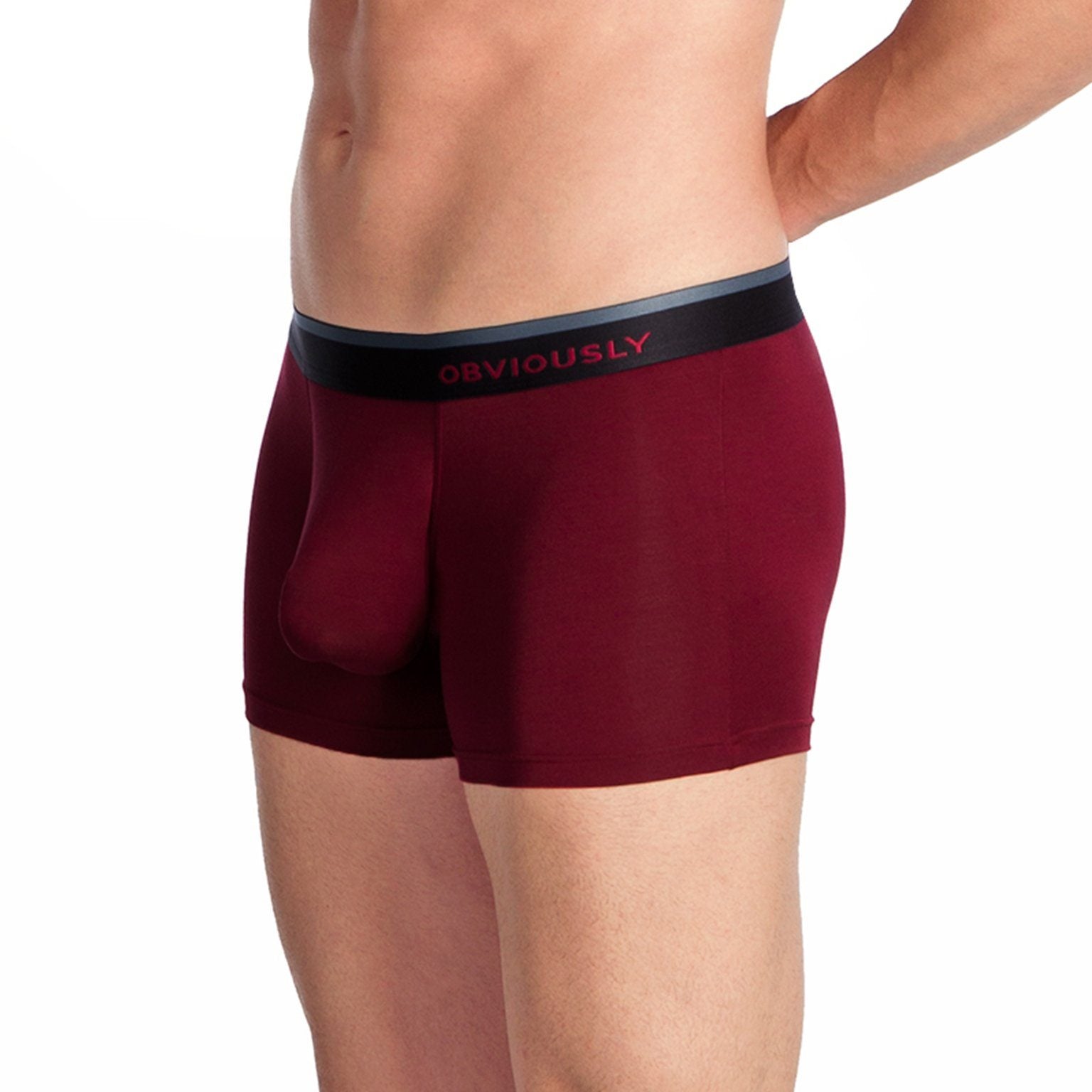 PrimeMan - Boxer Brief 3 inch Leg Obviously Apparel Maroon Small