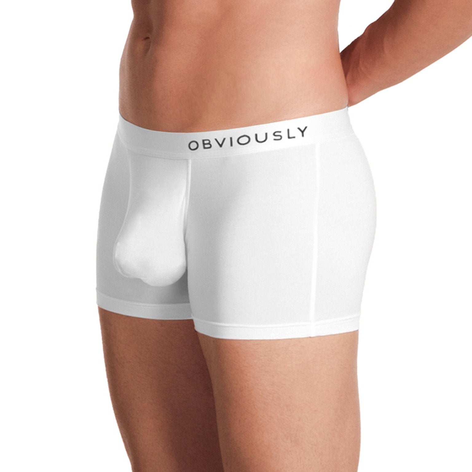 PrimeMan - Boxer Brief 3 inch Leg Obviously Apparel White Small