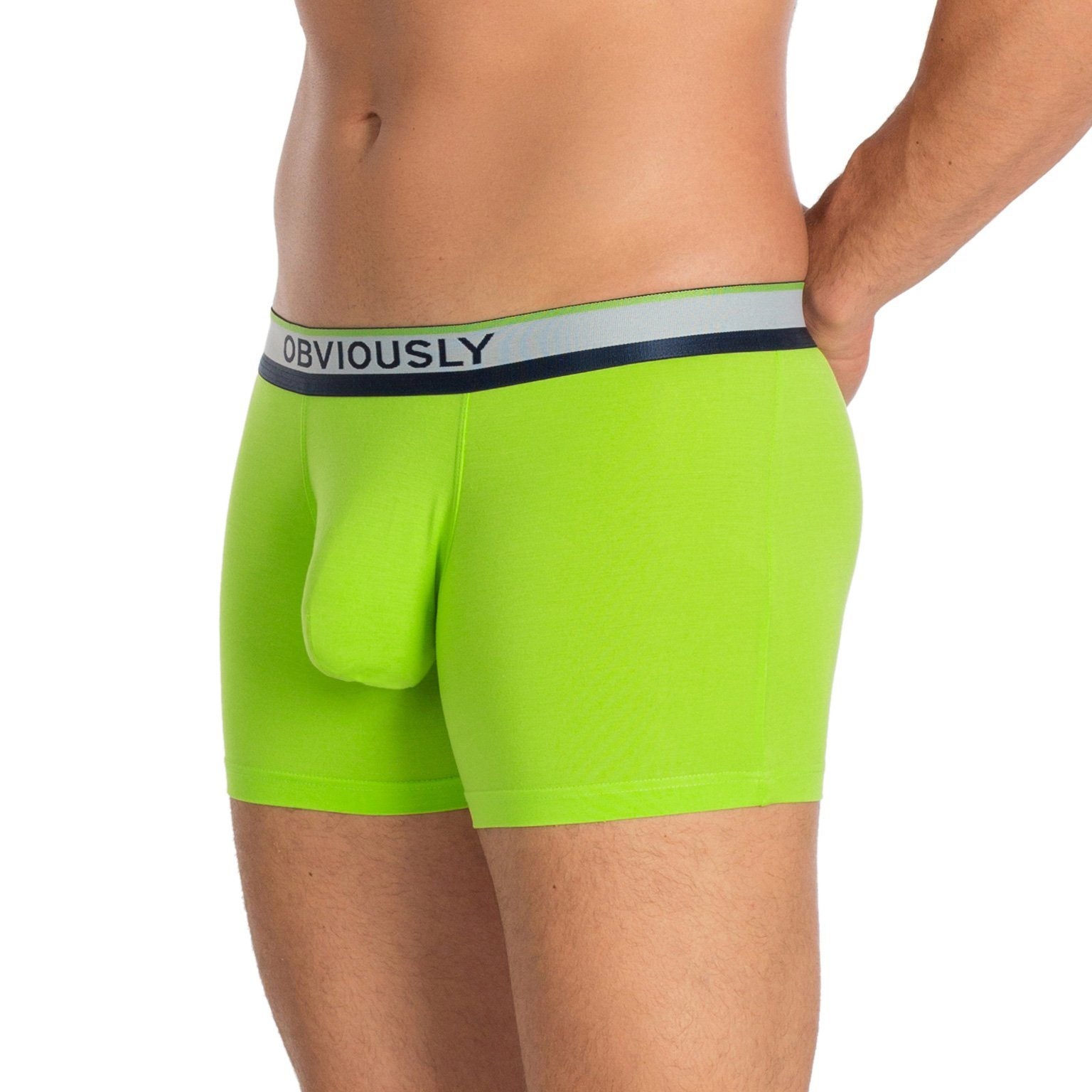 PrimeMan - Boxer Brief 3 inch Leg Obviously Apparel Lime Small