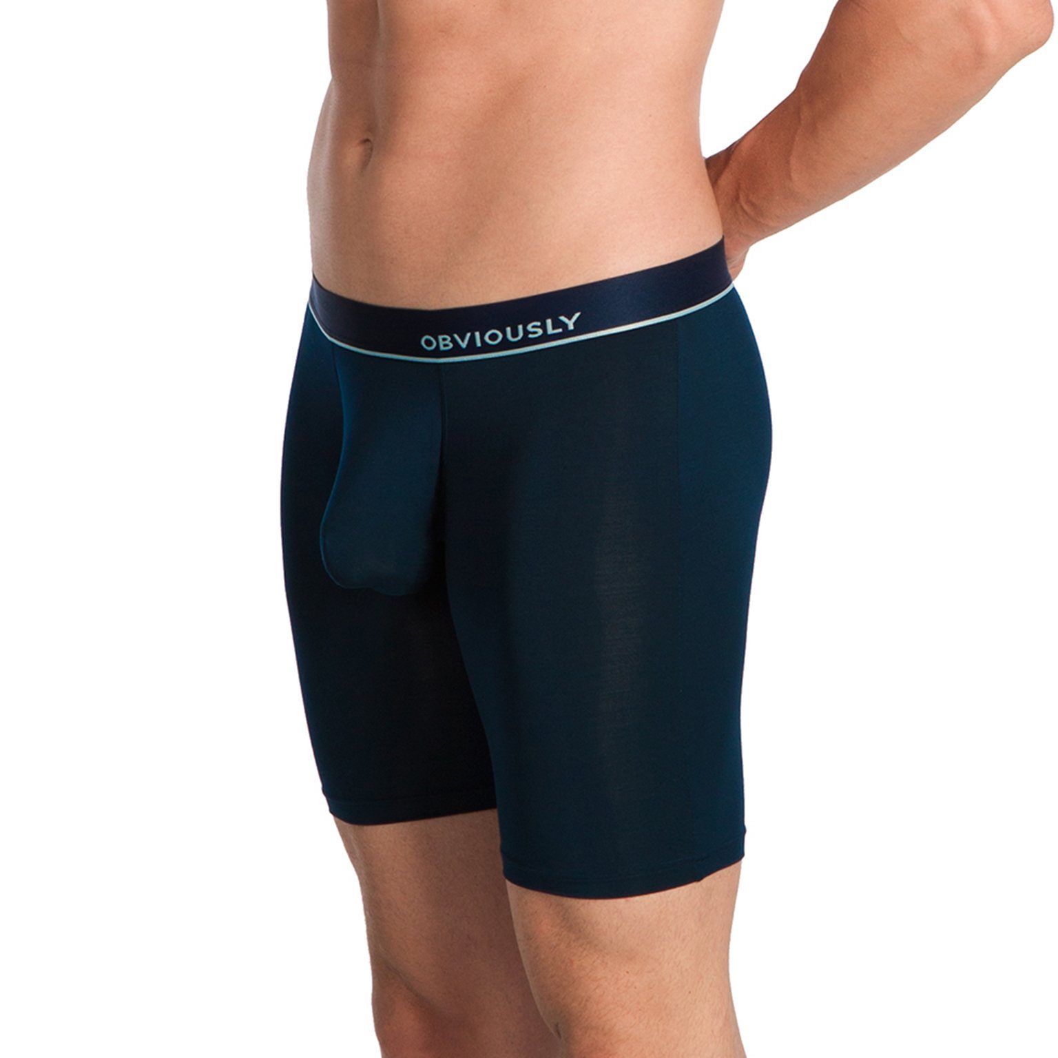PrimeMan - Boxer Brief 9 inch Leg Obviously Apparel Midnight Small