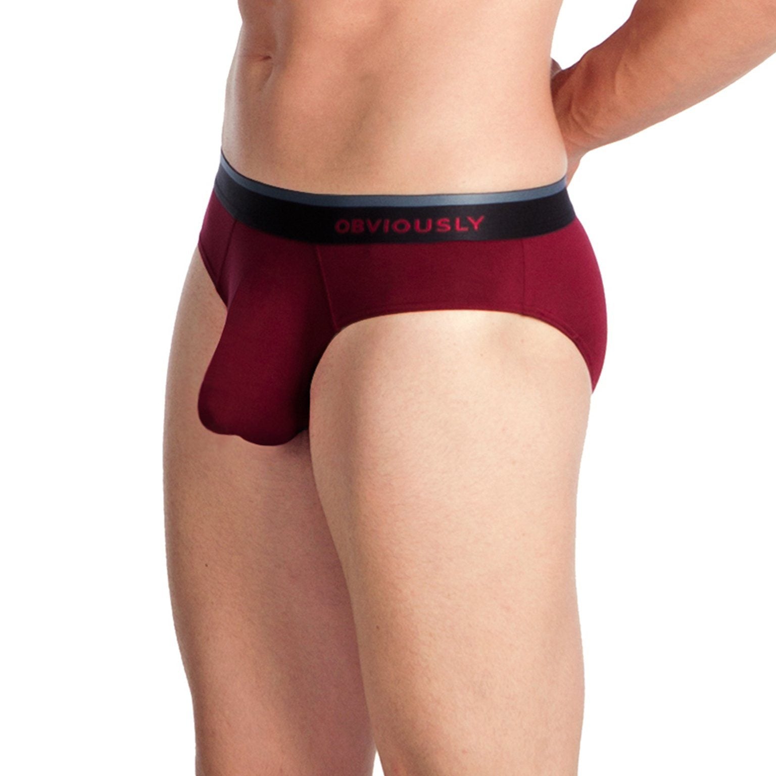 PrimeMan - Brief Obviously Apparel Maroon Small