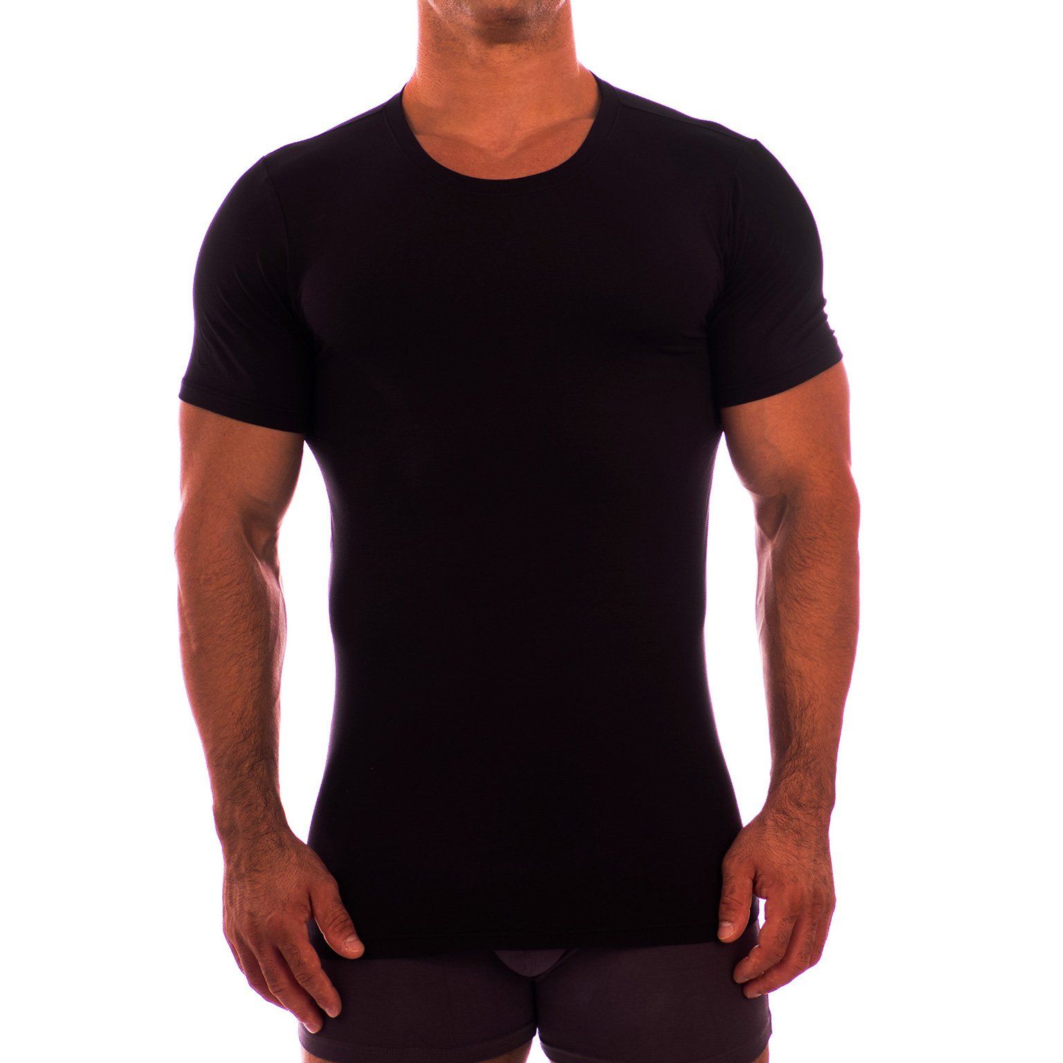 Crew Neck Short Sleeve Undershirt Obviously Apparel