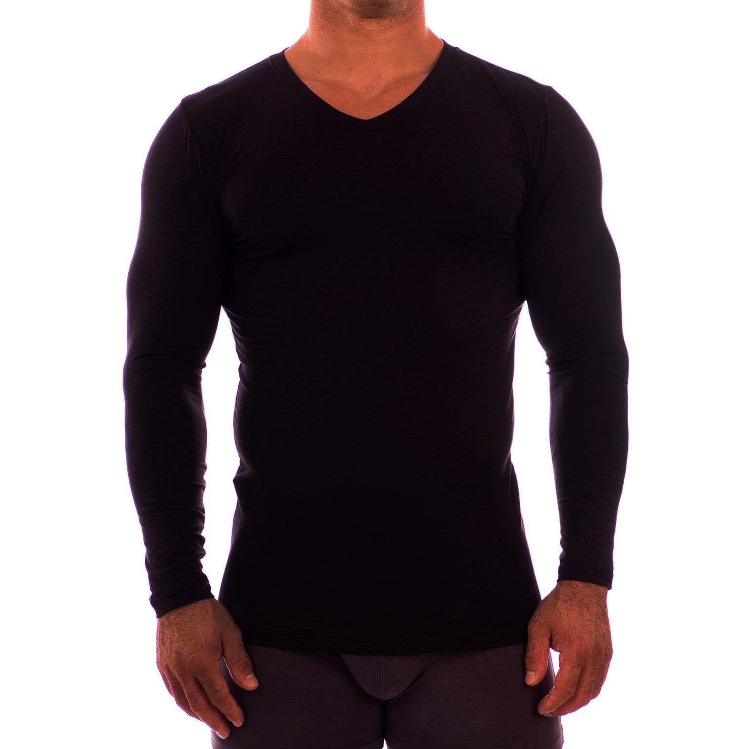 V Neck Long Sleeve Undershirt Obviously Apparel