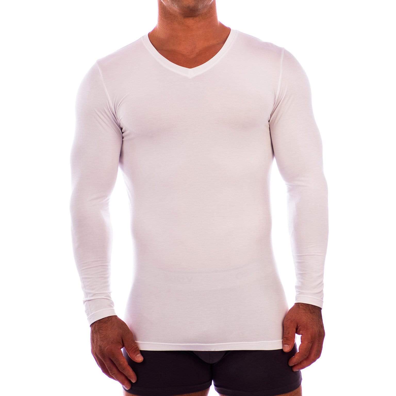 V Neck Long Sleeve Undershirt Obviously Apparel