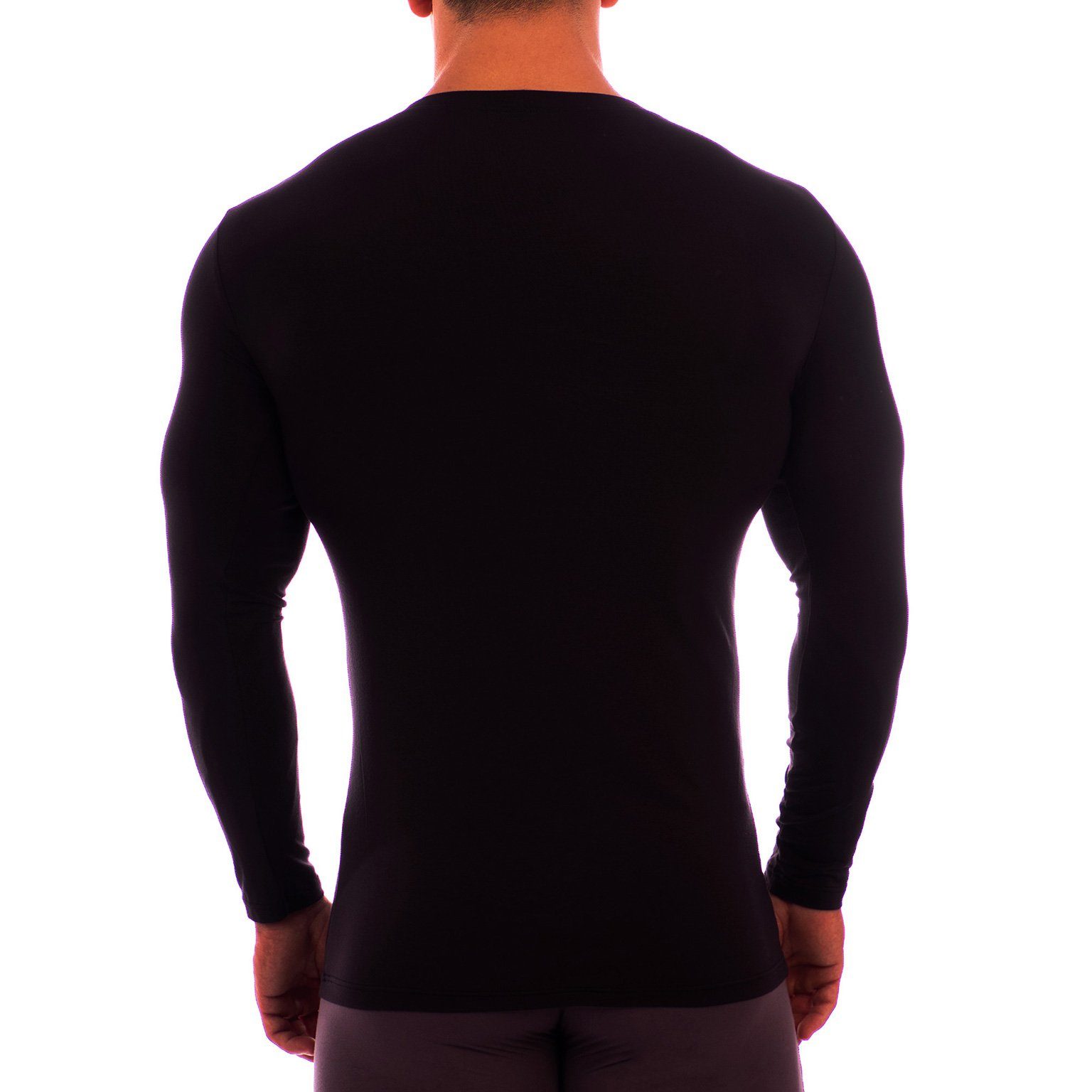 Deep V Neck Long Sleeve Undershirt Obviously Apparel