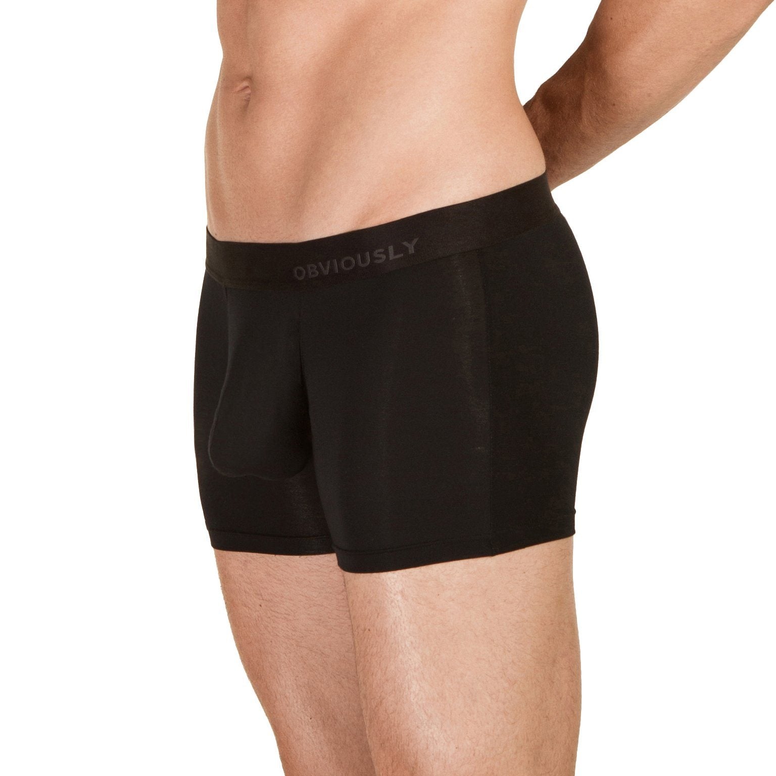 PrimeMan - Boxer Brief 3 inch Leg Obviously Apparel Black Small 