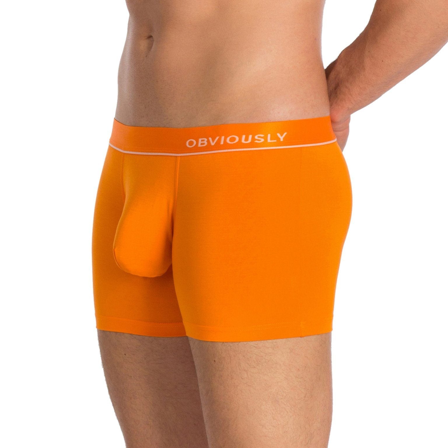 PrimeMan - Boxer Brief 3 inch Leg Obviously Apparel Orange Small 