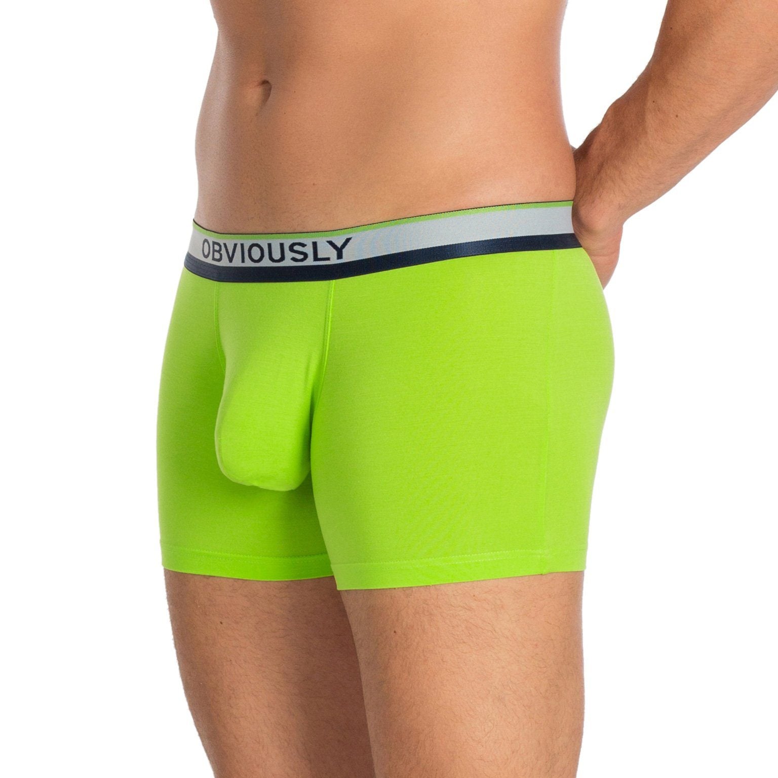 PrimeMan - Boxer Brief 3 inch Leg Obviously Apparel Lime Small 