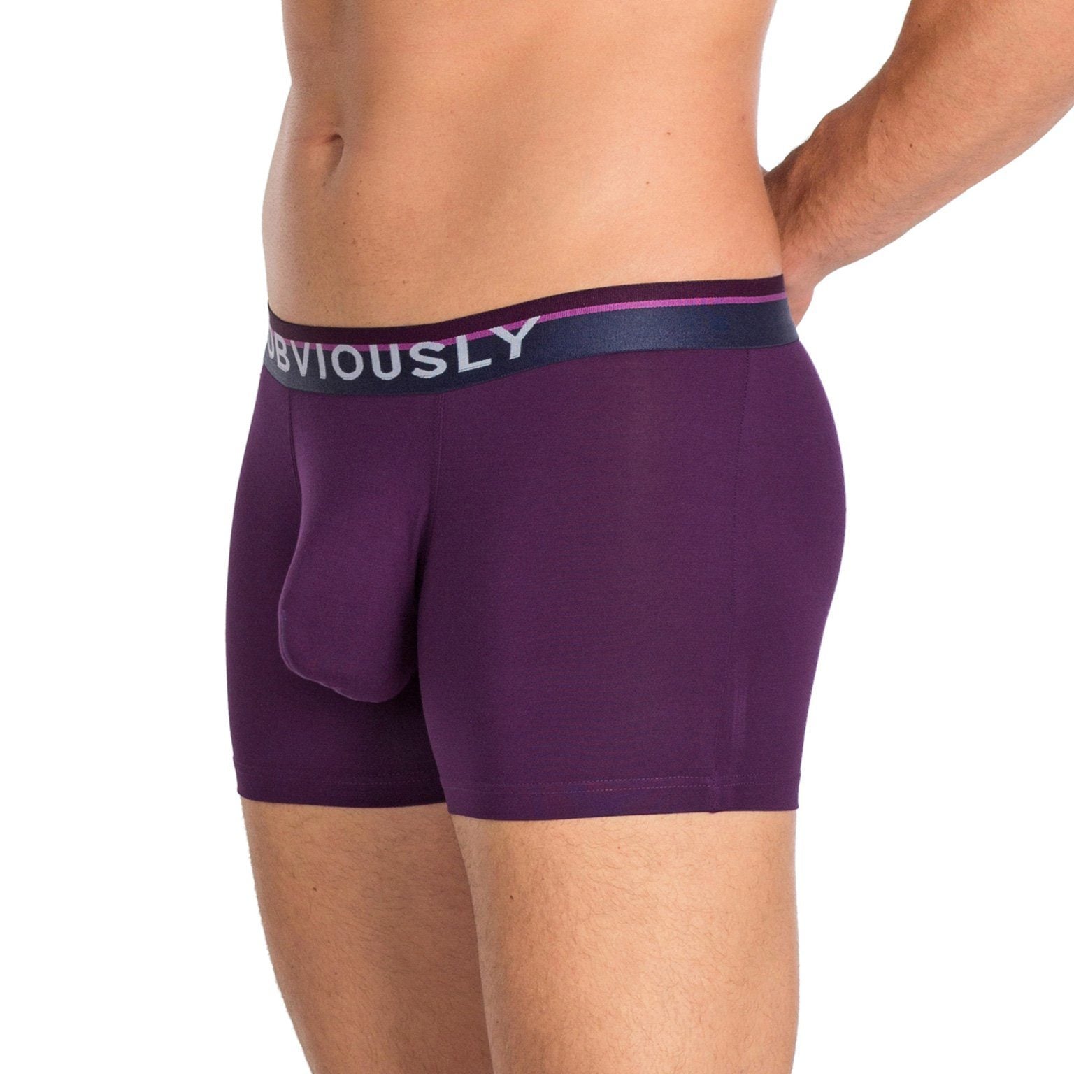 PrimeMan - Boxer Brief 3 inch Leg Obviously Apparel Purple Small 