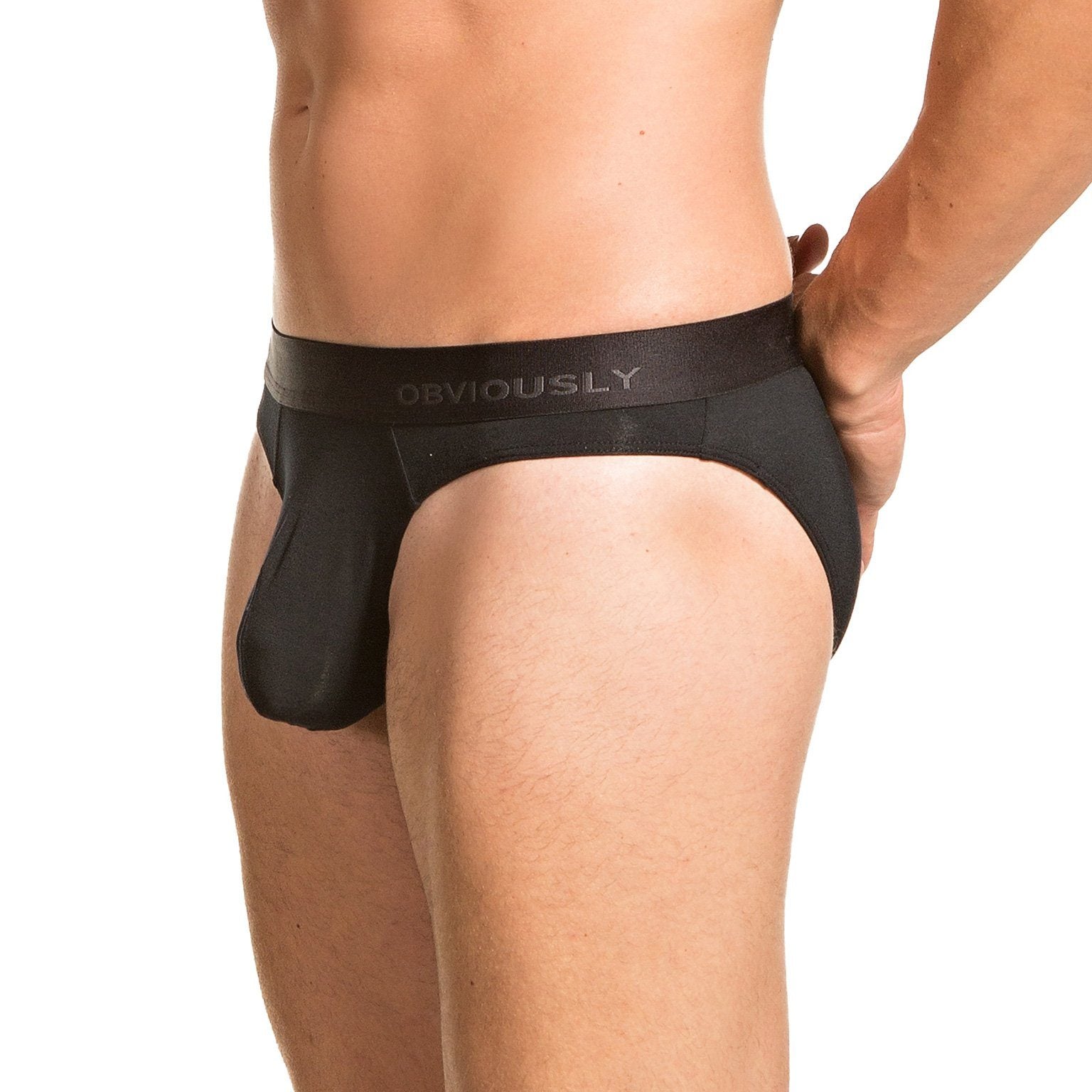 PrimeMan - Hipster Brief Obviously Apparel Black Small 