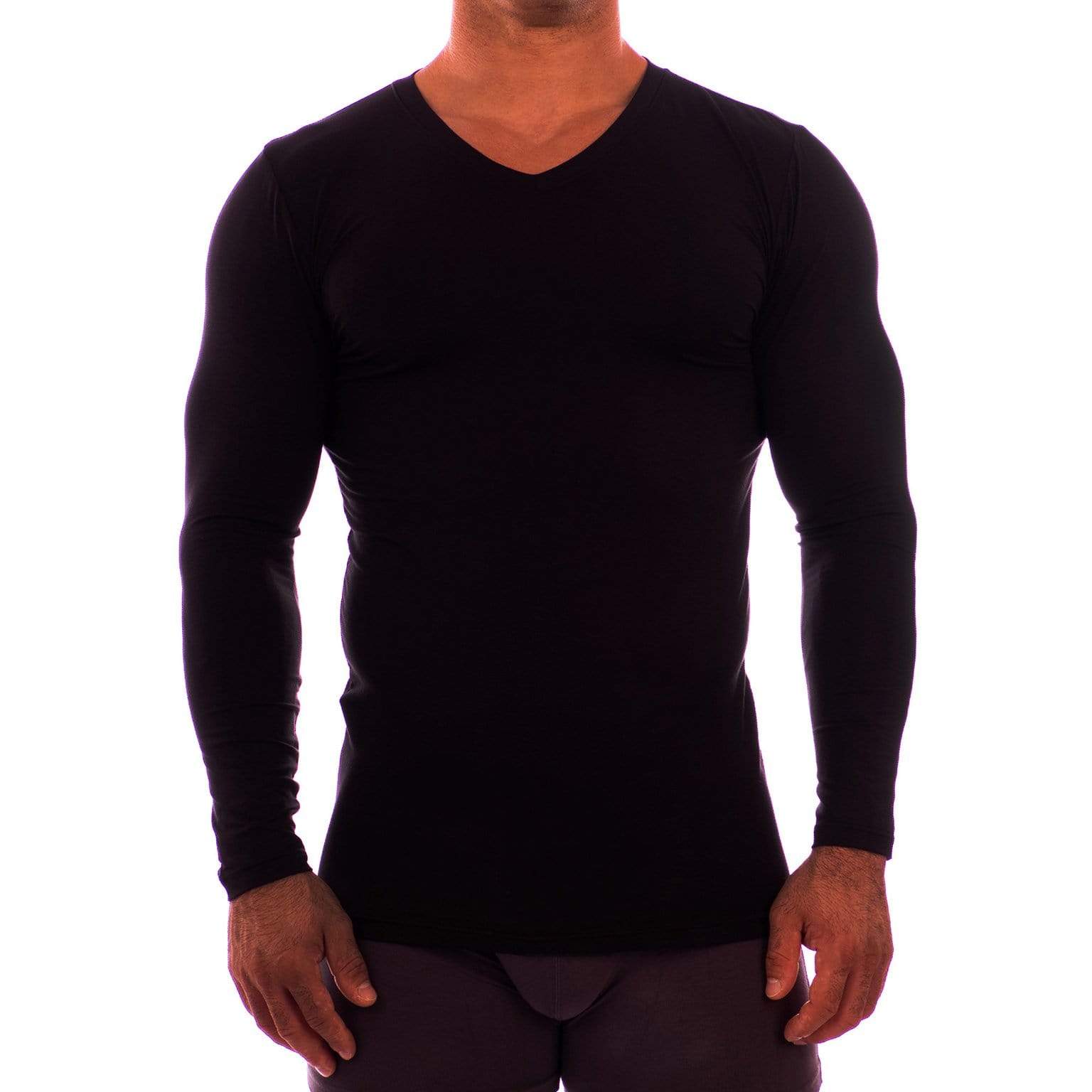 V Neck Long Sleeve Undershirt Obviously Apparel 