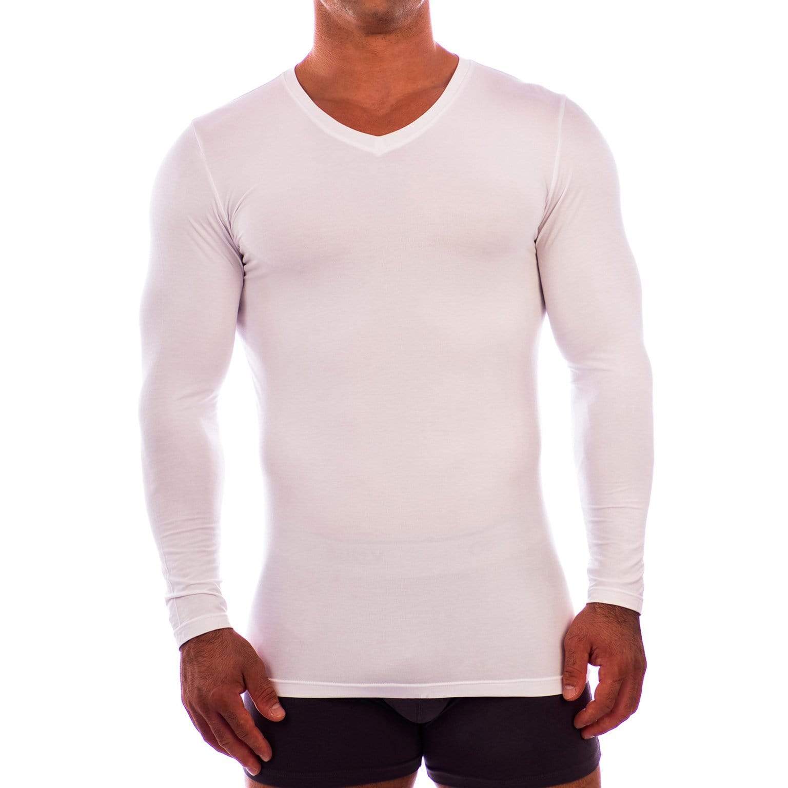 V Neck Long Sleeve Undershirt Obviously Apparel 