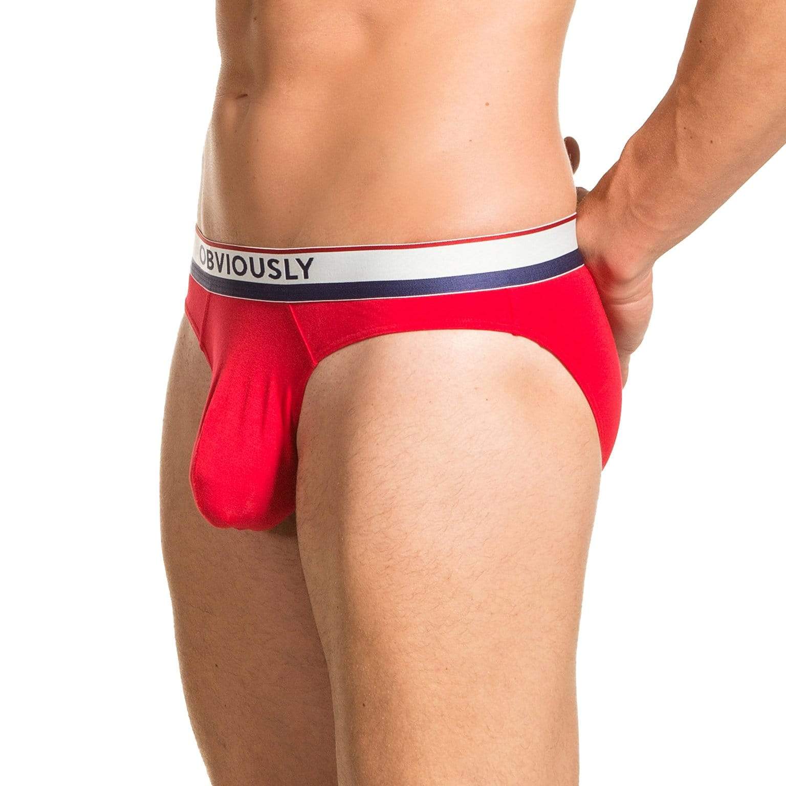 PrimeMan - Hipster Brief Obviously Apparel Red Small 