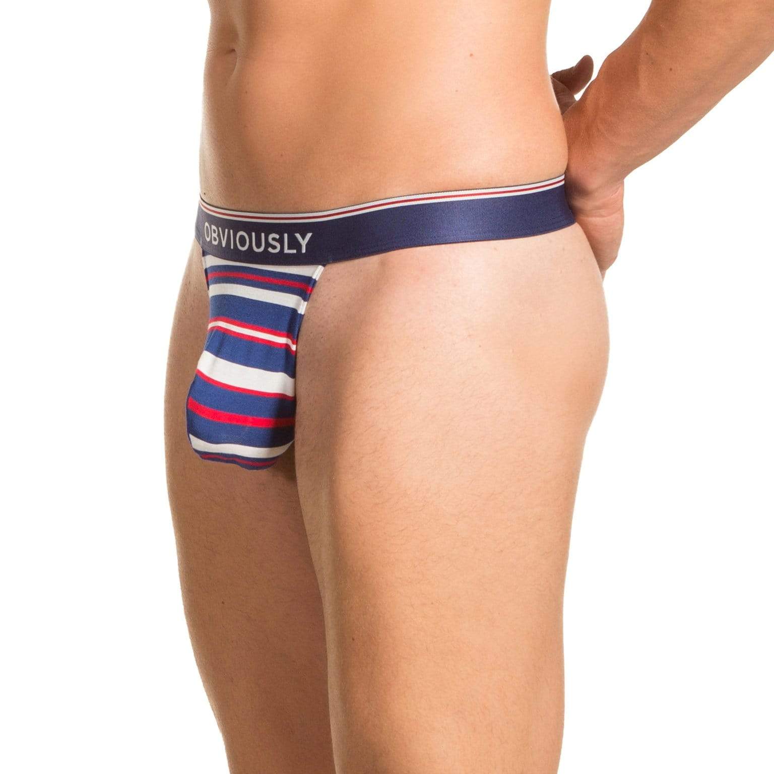 PrimeMan - Thong Obviously Apparel Navy/Red/White Small 
