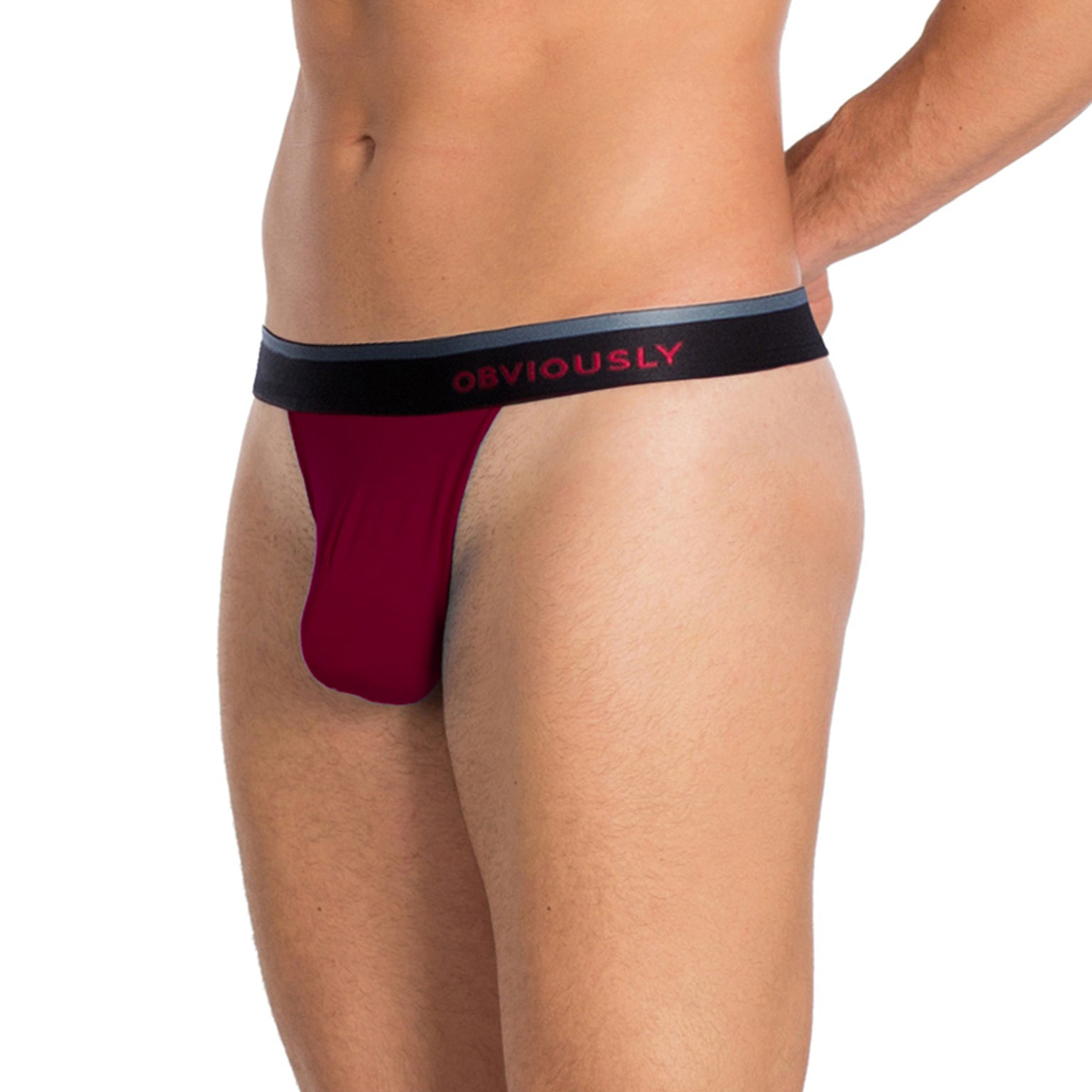 Men and Underwear on X: Among the new arrivals from Obviously Apparel, you  will find the micro modal made PrimeMan Thong in red with white and blue  detailing featuring the AnatoMAX pouch