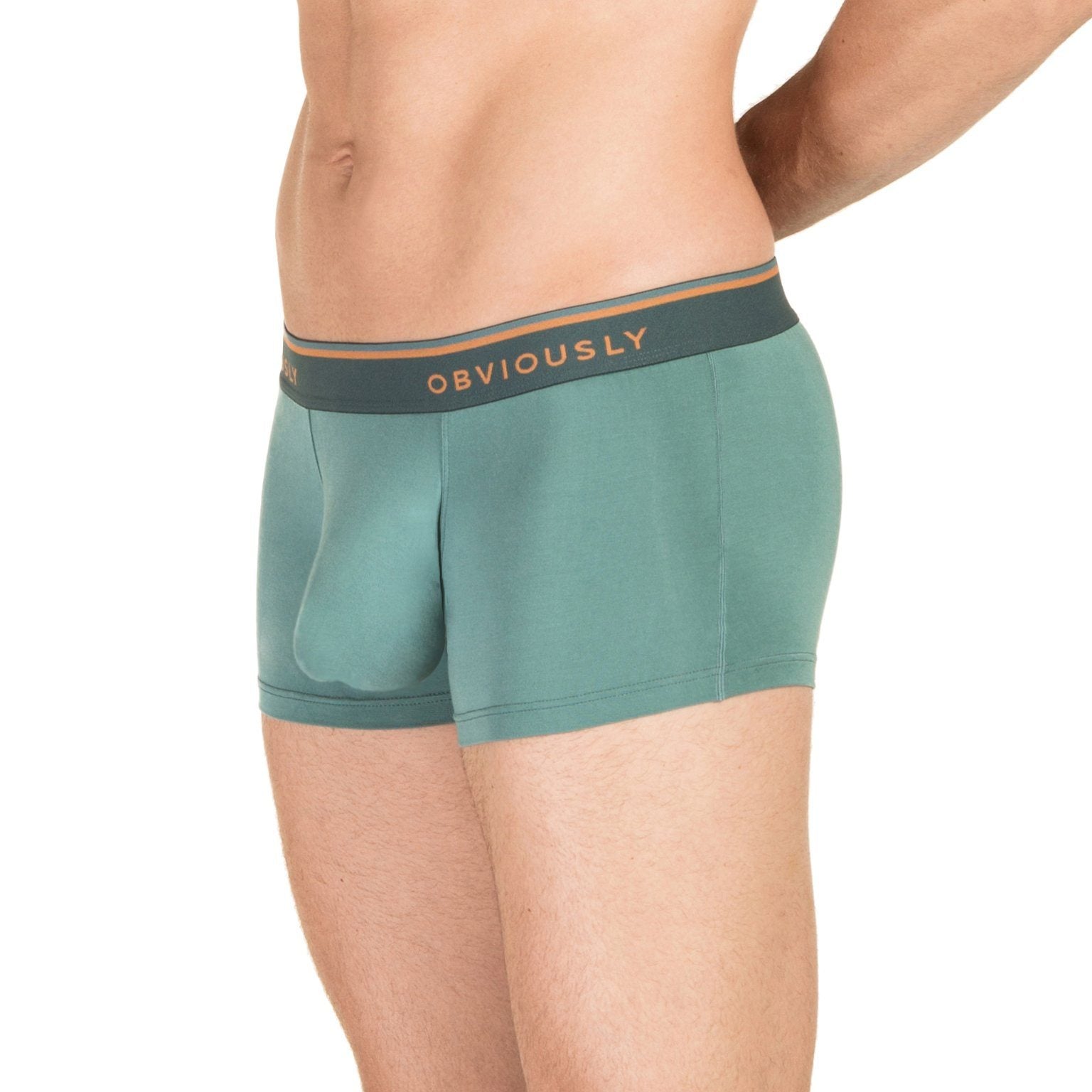 Obviously Men's Underwar Chromatic Low Rise Boxer Anatomical Pouch